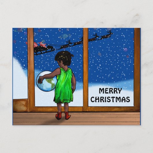 KIND MET MOGELIJKHEDEN VAN Slipperywindow Briefkaart (Voorkant)