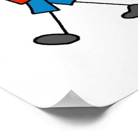 Kind met potlood poster (Hoek)