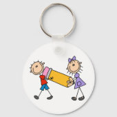 Kind met potlood sleutelhanger (Voorkant)