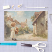 Kind met Teddybeer 2 Decoupage papier (Craft)