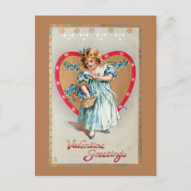  kind met Valentijn hart Feestdagenkaart (Voorkant)