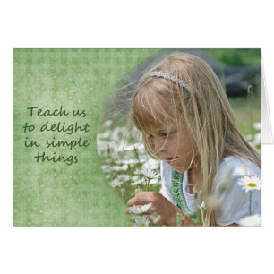 Kind met wilde bloemen