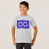 Kind Metis Shirten Metis Flag Kind Sweatshirts T-shirt (Voorkant volledig)