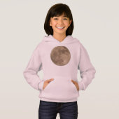 Kind Moon Hoodie Full Moon Girl's Sweatshirts (Voorkant volledig)
