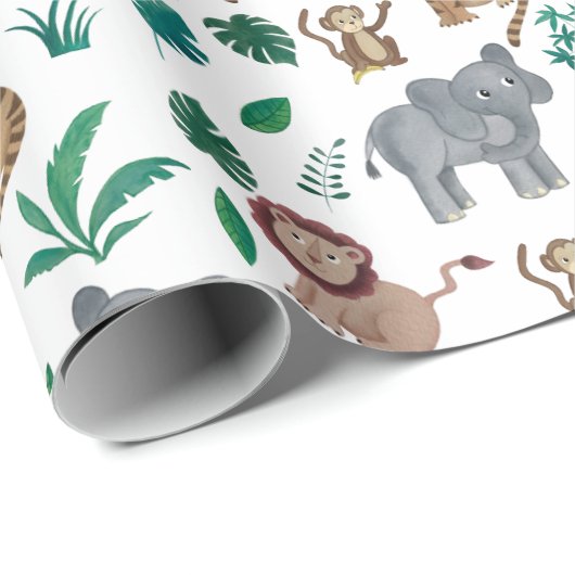 Kind Oerwoud Verjaardagscadeau Wrap Cadeaupapier (Rol Hoek)