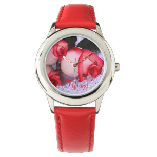 Kind omlijsting Roestvrij staal/Rozen Horloge