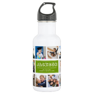 Kind onderliggend installagram Fotocollage persona Waterfles