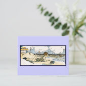 Kind op doorsnee  kunst briefkaart (Staand voorkant)