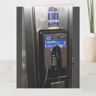 kind PHONE VAN 1960 ZOWEL BIRTHDAY-KAART Kaart