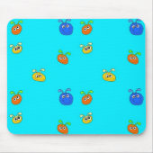 Kind Placemat Mousepad Lichtblauwe Bugs Muismat (Voorkant)