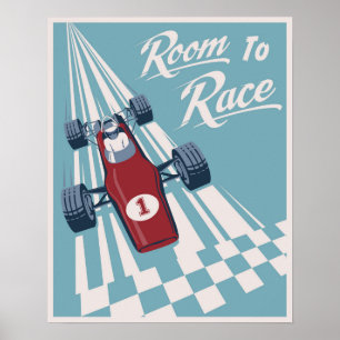 Kind poster voor races