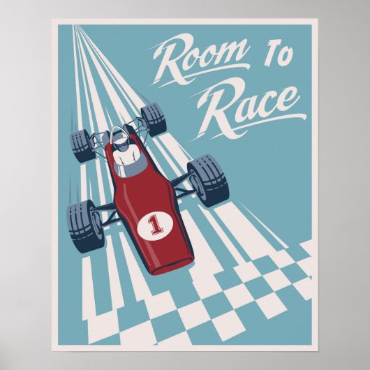 Kind poster voor races (Voorkant)