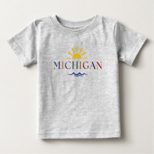 Kind Rainbow tekst Michigan T-shirt