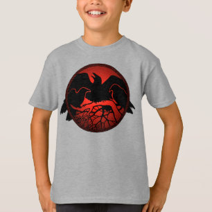 Kind Raven Shirten Raven Crow Art Kind T-shirt