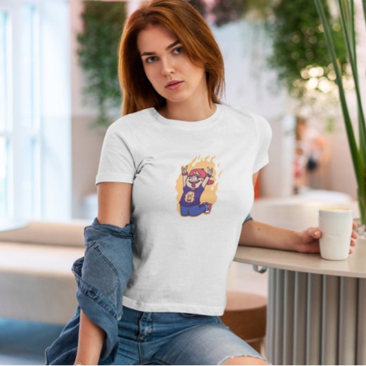 Kind Rock N Roll on Fire T-shirt