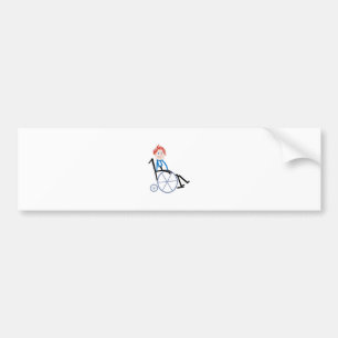Kind rolstoel bumpersticker