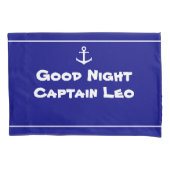 Kind Room Custom Blue en White met Anchor Kussensloop (Voorkant)