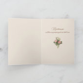 Kind, Rozen & Groet van de Valentijn Feestdagen Kaart (Binnen)