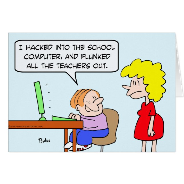 kind school hackt computergehakte docenten uit (Voorkant Horizontaal)