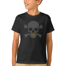 Kind Skull en Crossbones met Gold Teeth