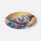 Kind Snowman Paper Borden HAMbyWG Papieren Bordje (Gekanteld)