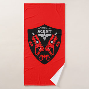 Kind speciaal agent badhanddoek