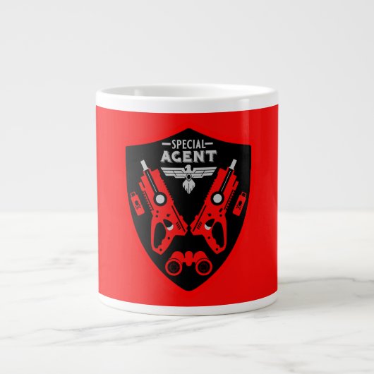 Kind speciaal agent extra grote beker (Voorkant)