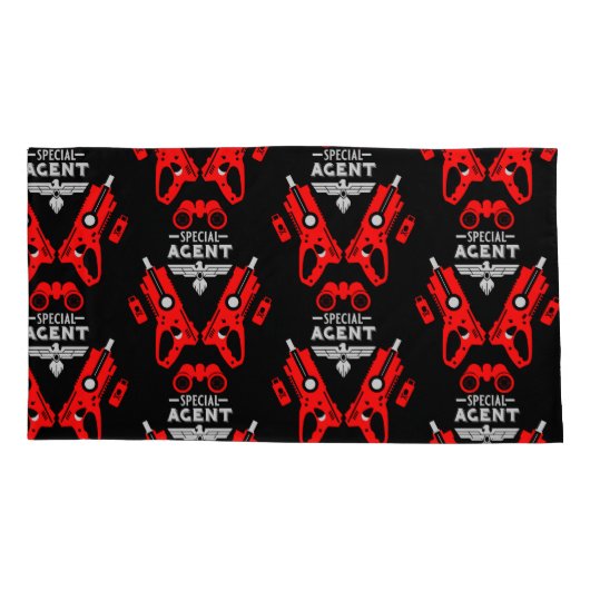 Kind speciaal agent kussensloop (Achterkant)