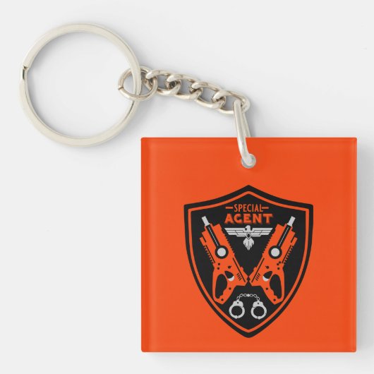Kind speciaal agent sleutelhanger (Voorkant)