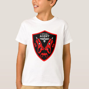 Kind speciaal agent t-shirt