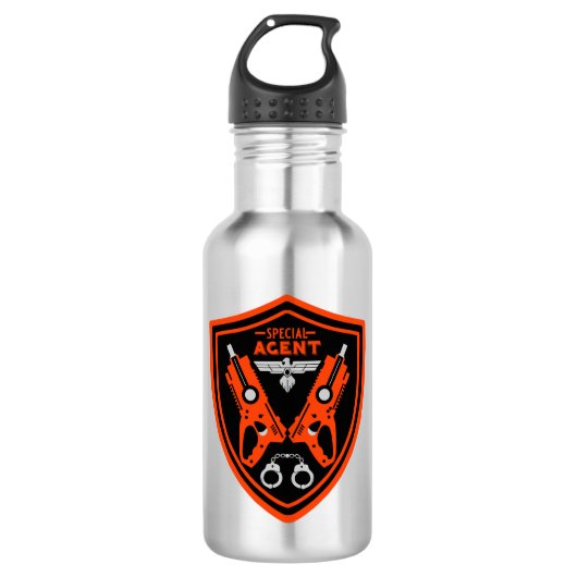 Kind speciaal agent waterfles (Voorkant)