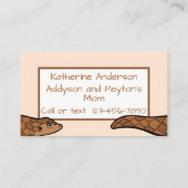 Kind speeldatum Pangolin Visitekaartje (Achterkant)