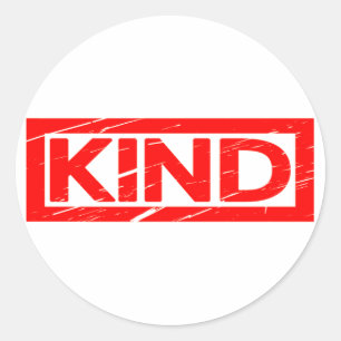 Kind Stamp Ronde Sticker