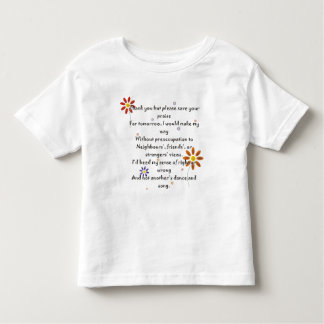 Kind T - Lof gedicht Kinder Shirts