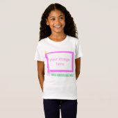Kind T-Shirt-fotosjabloon T-shirt (Voorkant volledig)