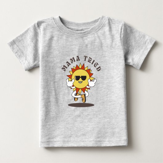 Kind T-shirt "Mama probeerde" (Voorkant)
