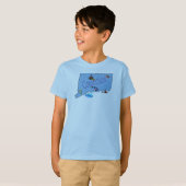 Kind T-Shirt van Connecticut (Voorkant volledig)