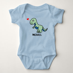 Kind tekening van een T-Rex Romper