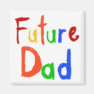 Kind Tekst Toekomst Papa T-shirts en geschenken Magneet