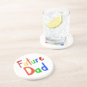 Kind Tekst Toekomst Papa T-shirts en geschenken Zandsteen Onderzetter (Zijkant)