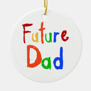 Kind Text Future Dad T-shirts en cadeautjes Keramisch Ornament