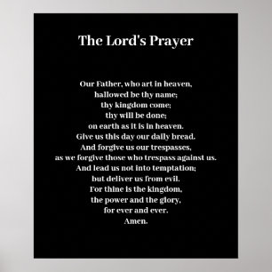 Kind The Lord's Prayer Poster