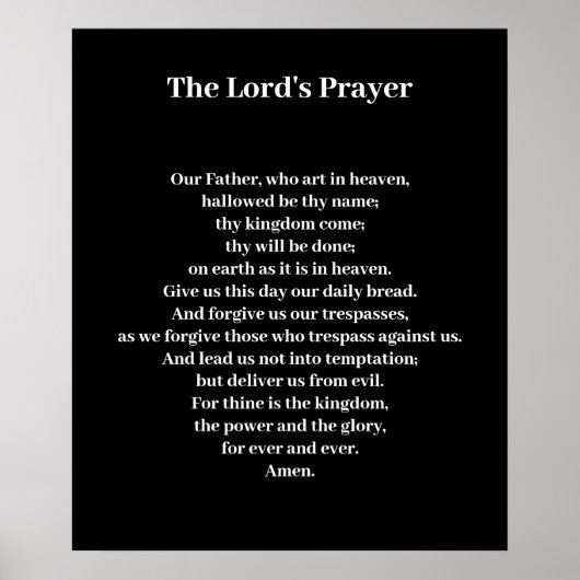 Kind The Lord's Prayer Poster (Voorkant)