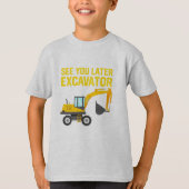 Kind Toddler Excavator Construction Shirt (Voorkant)