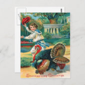 Kind & Turkije Briefkaart (Voorkant / Achterkant)