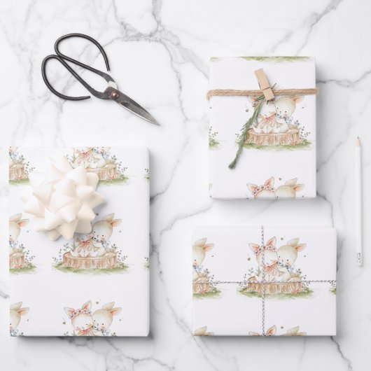 Kind Valentijn Bunny Liefde Inpakpapier Vel (Voorkant)