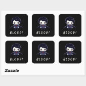 Kind Vampire Vierkante Sticker (Vel)