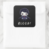 Kind Vampire Vierkante Sticker (Tas)
