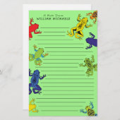 Kind van boomkikkers briefpapier (Voorkant / Achterkant)