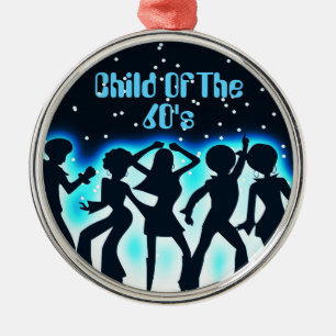 Kind van de 60 Blauwgroen Metalen Ornament